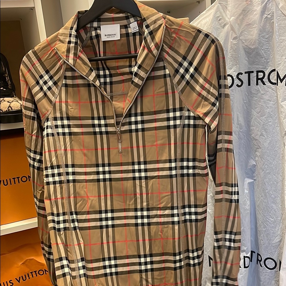 Burberry dress stretch material